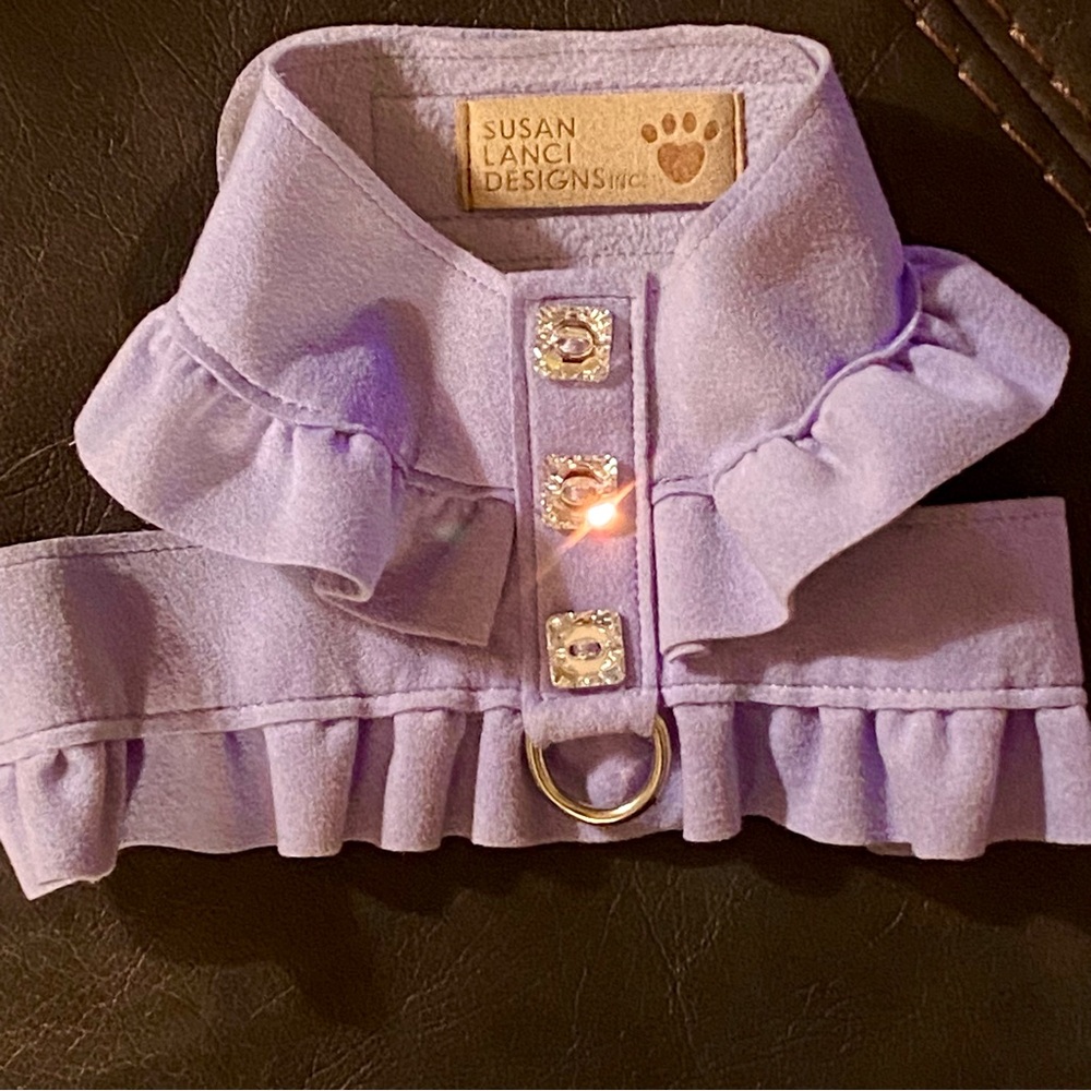 Susan Lanci Designs, very chic lavender harness with European crystals